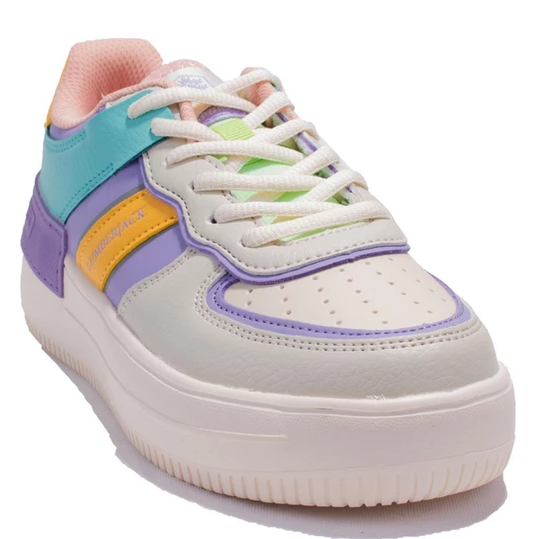 Lumberjack Freya Bej Lila Ortopedik Günlük Kadın Spor Ayakkabı ürün görseli 1