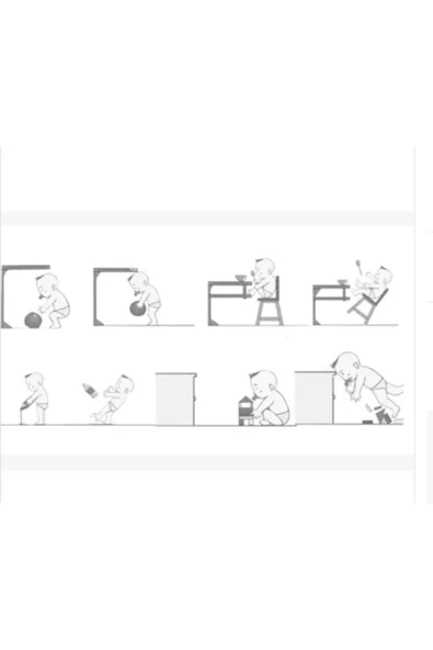 Bebek Kafa Koruma Güvenlik Başlığı Ayarlanabilir Emniyet Kaskı ( Beyaz ) - 5