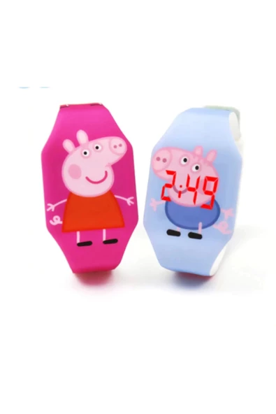 Pig Led Işıklı Dijital Çocuk Saati - 2