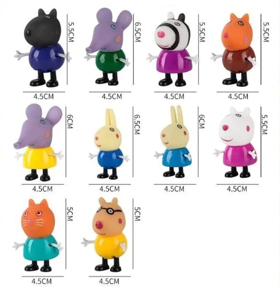 Peppa Pig 10 lu Figür Oyuncak Seti - 2