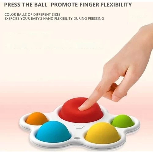 Kumik Bebek Diş Kaşıyıcı ve Silikon Stres Topu Oyunu Ikisi Bir Arada - 2