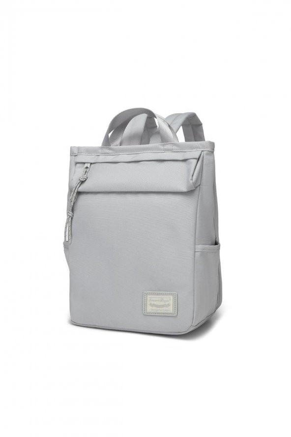 Bagacar Smart Bag 3195 Okul ve Günlük Laptop Bölmeli Sırt Çantası Açık Gri - 3