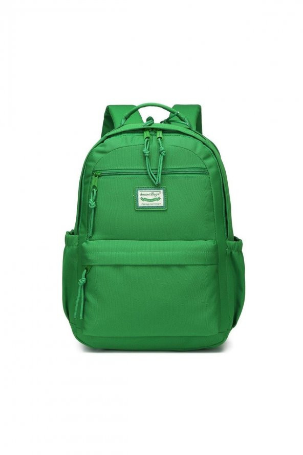 Bagacar Smart Bag 3198 Okul ve Günlük Laptop Bölmeli Sırt Çantası Yeşil