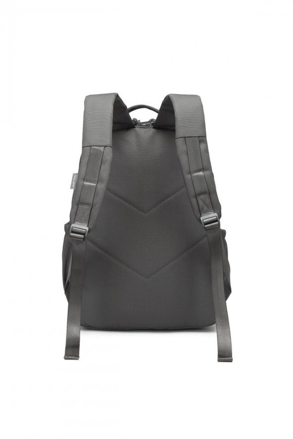 Bagacar Smart Bag 3198 Okul ve Günlük Laptop Bölmeli Sırt Çantası Koyu Gri - 2