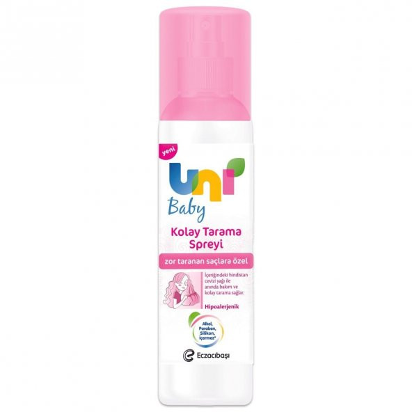 Uni Baby 200 ML Kolay Saç Tarama Spreyi 0089 (12)