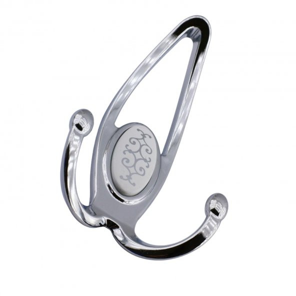 Metax Uzay Portmanto Vestiyer Duvar Askısı Metal Dolap Elbise Askılığı Krom Beyaz Krom Kapak - Resim 6