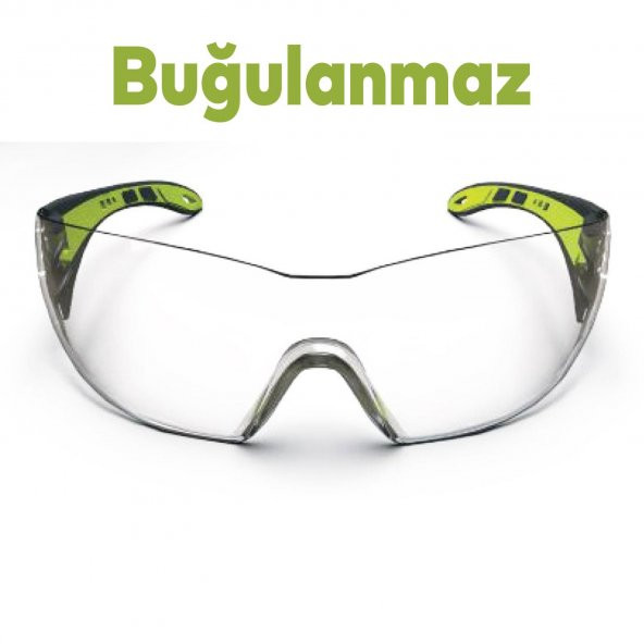 Bisiklet Koşu Motor Gözlüğü Uv Korumalı Sporcu Bisikletçi Buğulanmaz Gözlük Silikon Kulaklık Şeffaf - 4