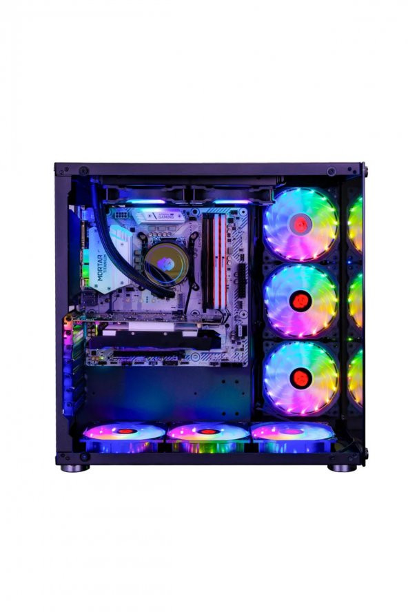 Coldpower Seaview 7x Argb Sessiz Fan Temper Cam 750 Watt 80 Bronze Güç Kaynağı E-atx Gaming Kasa - 4