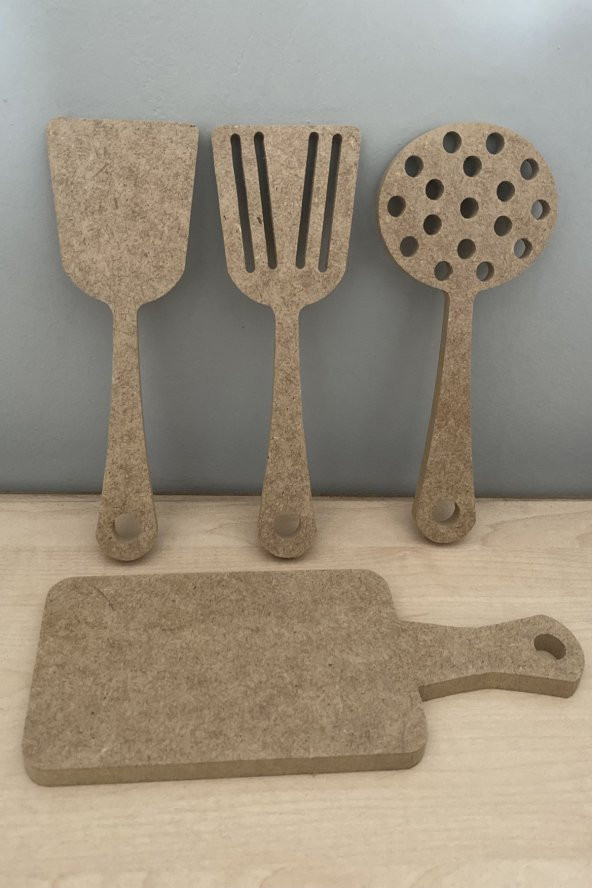 Ahşap Oyuncak Spatula 4Lü Set