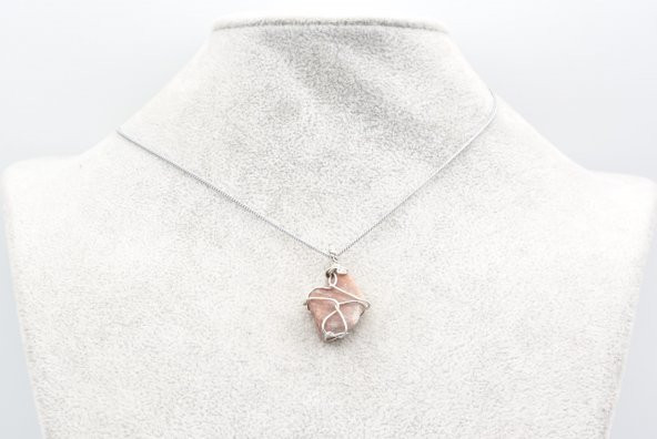 Hakiki Doğal Güneş Taşı Kolye Ucu 001 - Resim 3