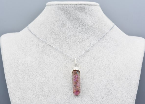 Hakiki Doğal Turmalin Taşı Orgonit Kolye Ucu 1.Kalite 003 - Resim 2