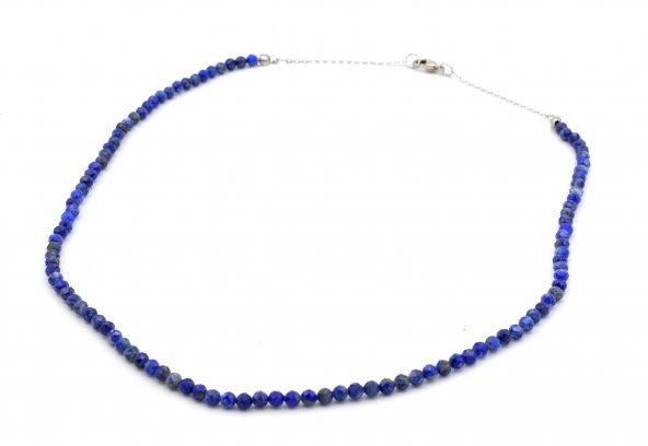 Hakiki Faset Kesim Doğal Lapis Lazuli Kolye 1.Kalite ürün görseli 1