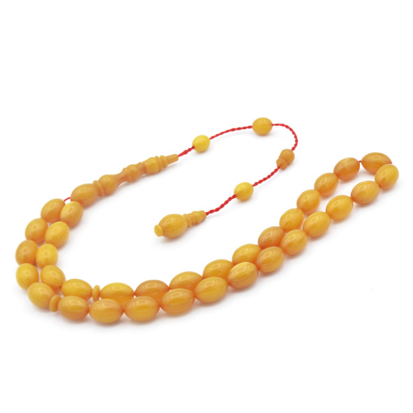 Ahmet Msteff Model Bilek Boy Sarı Katalin Tesbih - Resim 2