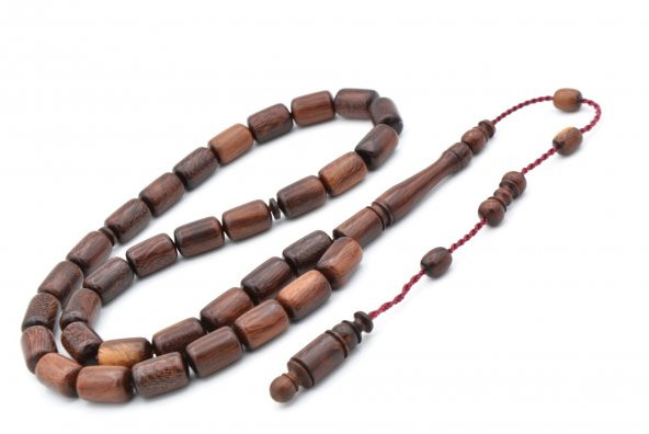 Usta İşi Sistemli Kapsül Kesim Demirhindi Ağacı Tesbih - Resim 3