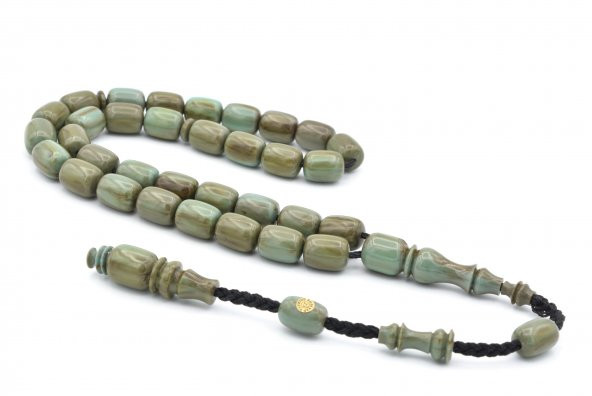 Zübeyir Balkaya İmzalı Kapsül Kesim Hareli Mavi Katalin Tesbih ürün görseli 1