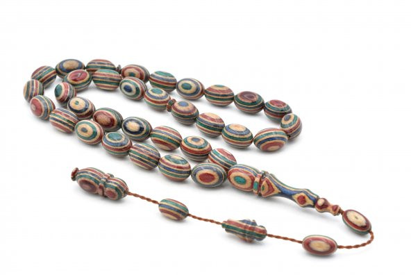 Usta İşi Özel Yapım Koleksiyonluk Beyzi Kesim Kafur Ağacı Tesbih 006 - Resim 2