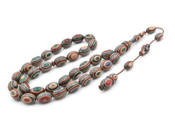 Usta İşi Özel Yapım Koleksiyonluk Beyzi Kesim Kafur Ağacı Tesbih 006 - Resim 3