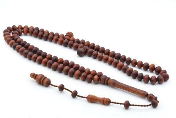 Usta İşi Sistemli Sığırcık Kesim 99 luk Keçiboynuzu Ağacı Tesbih - Resim 2