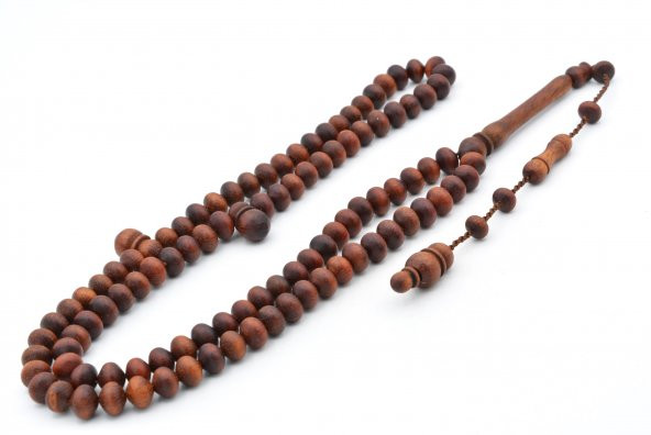 Usta İşi Sistemli Sığırcık Kesim 99 luk Keçiboynuzu Ağacı Tesbih - Resim 3