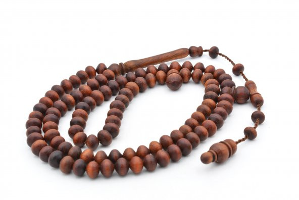 Usta İşi Sistemli Sığırcık Kesim 99 luk Keçiboynuzu Ağacı Tesbih - Resim 4