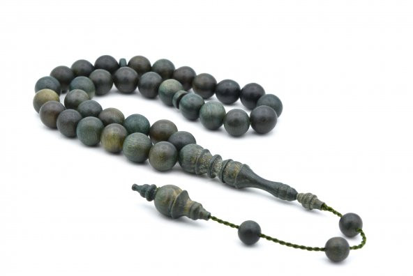 Usta İşi Sistemli Küre Kesim Pelesenk Ağacı Tesbih 10 MM - Resim 2