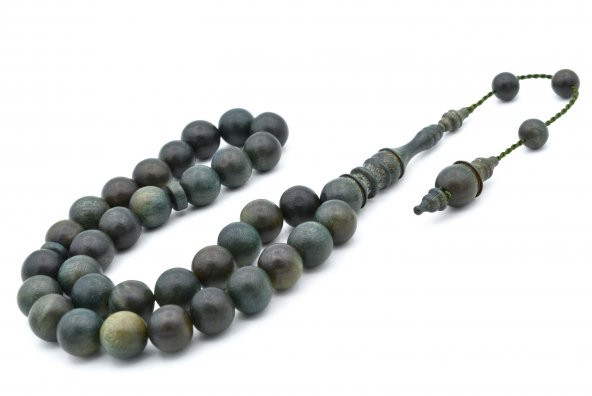 Usta İşi Sistemli Küre Kesim Pelesenk Ağacı Tesbih 10 MM - Resim 3