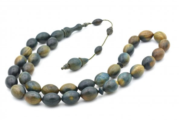 Usta İşi Sistemli Beyzi Kesim Dev Boy Pelesenk Ağacı Tesbih - Resim 3