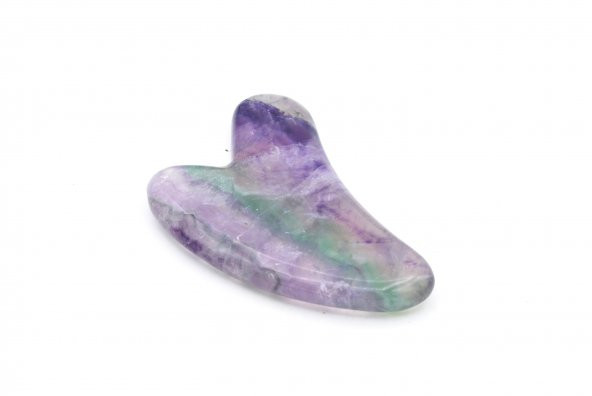 Hakiki Doğal Florit Taşı Gua Sha Masaj Aleti - 2