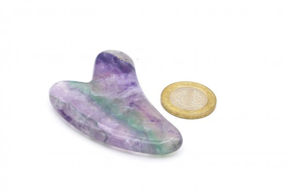 Hakiki Doğal Florit Taşı Gua Sha Masaj Aleti - 4