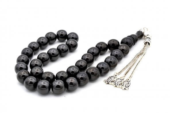 HAKİKİ KÜRE KESİM DOĞAL OLTU TAŞI TESBİH 1.KALİTE 005 İRİ BOY - Resim 2