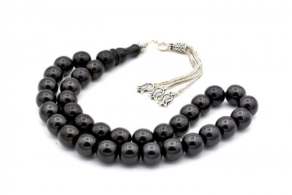 HAKİKİ KÜRE KESİM DOĞAL OLTU TAŞI TESBİH 1.KALİTE 005 İRİ BOY - Resim 3