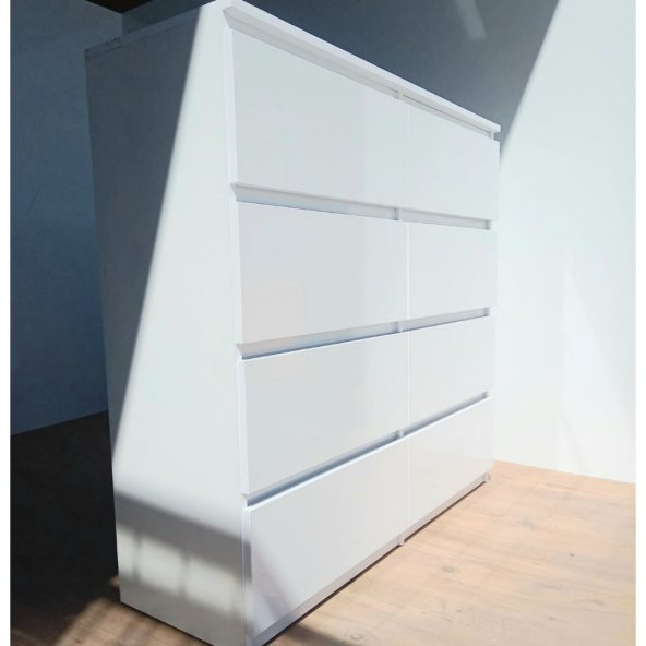 Modern 8 Çekmeceli Şifonyer MDF - 3
