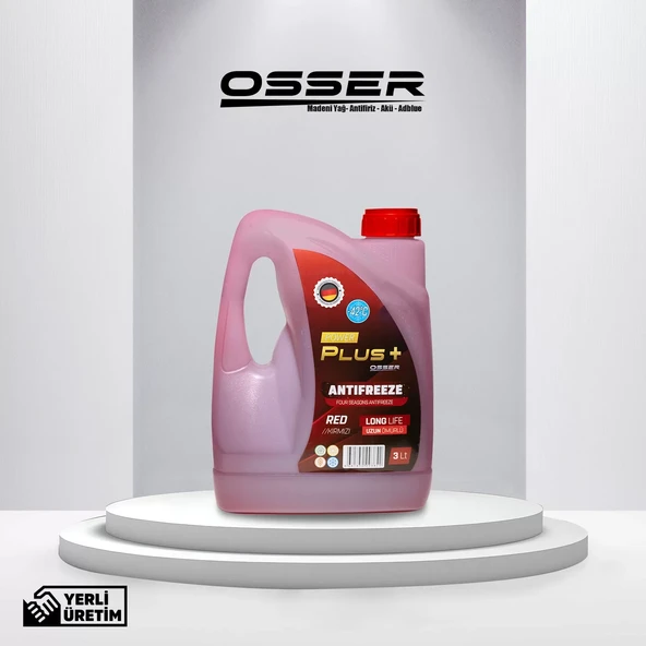 OSSER Power Plus Antifriz 3 LT Kırmızı -42 Derece - 2