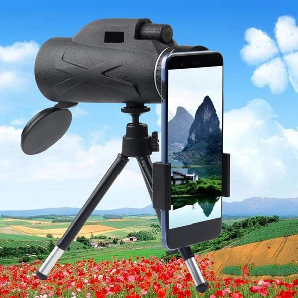 Triline 80X Dürbün Zoom Tek Göz Monoküler HD El Teleskopu - 3