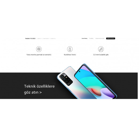 Xiaomi Redmi 10 2022 4+2GB Ram 128 GB Siyah (İthalatçı Garantili) - 11