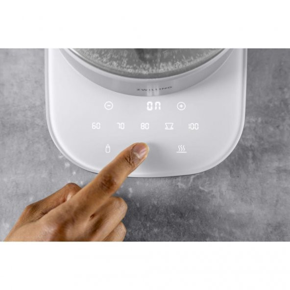 Zwilling 531025000 Enfinigy 1.7 L Cam Su Isıtıcısı ve Çay Makinesi Gri - 6