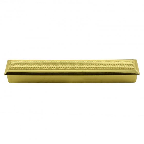 Mobilya Çekmece Dolap Kapak Kulpu Plastik Gold Altın Kulp 96 mm - 4