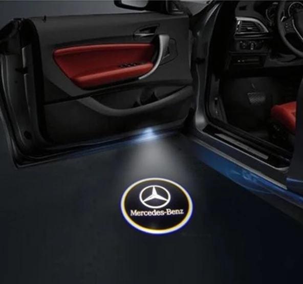 AUTOGP Mercedes gla kapı altı ışık lazer led logo hoşgeldin aydınlatması - 3