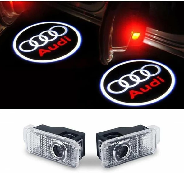 AUTOGP Audi tt kapı altı ışık lazer led logo hoşgeldin aydınlatma - 3