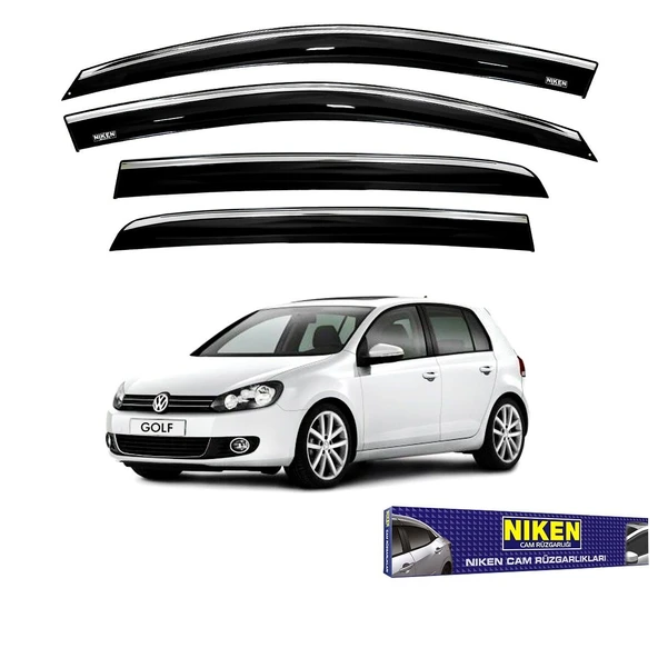 NİKEN Vw golf 6 cam rüzgarlığı kromlu 2009 / 2013 ürün görseli