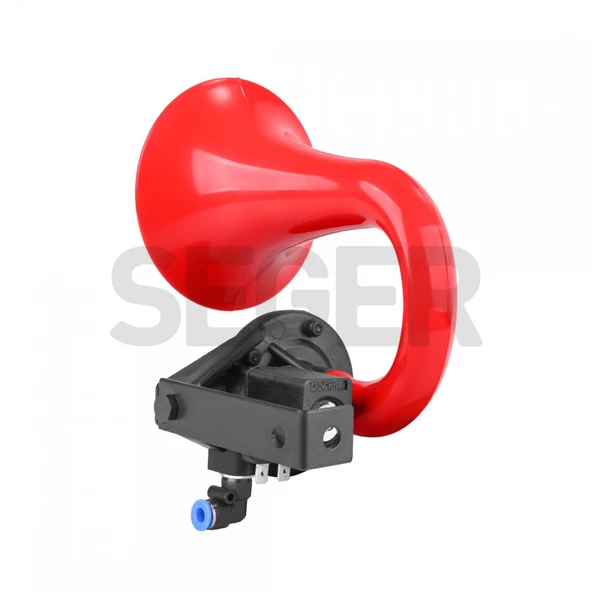 SEGER Seger 80jh tek boynuz havalı korna 24volt unichorn kırmızı - 2