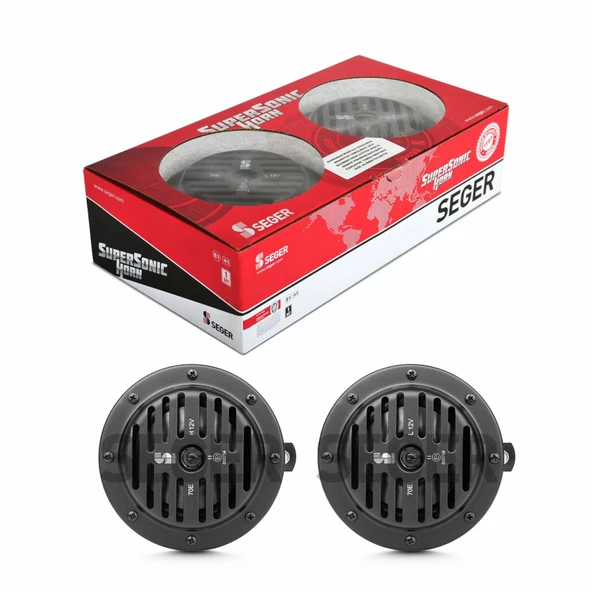 SEGER Seger 70e süpersonik korna 12volt kalın ince takım