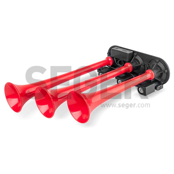 SEGER Seger 86em mehter korna 24volt kırmızı plastik borulu 8 farklı melodili - 2
