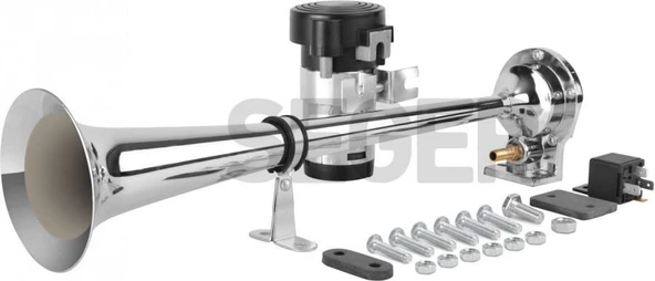 SEGER Seger 83km marin kompresörlü korna 24volt krom borulu