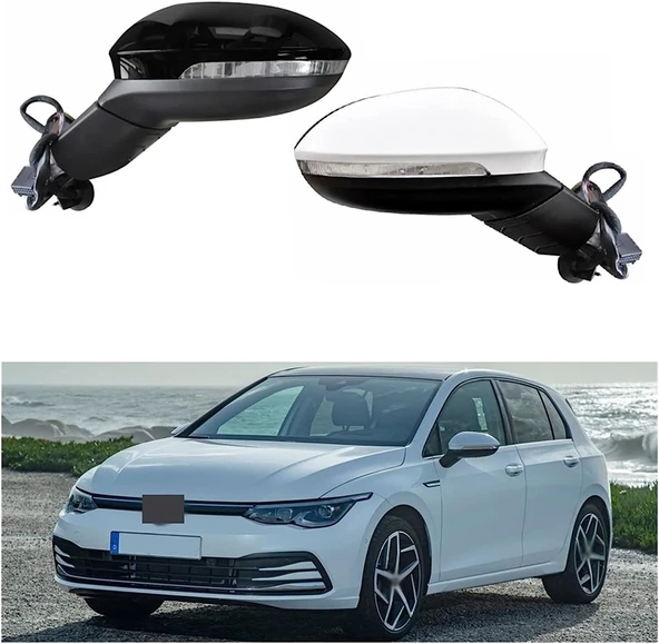 AUTOGP Vw golf 8 dış dikiz aynası katlanır ısıtmalı motorlu ürün görseli 1