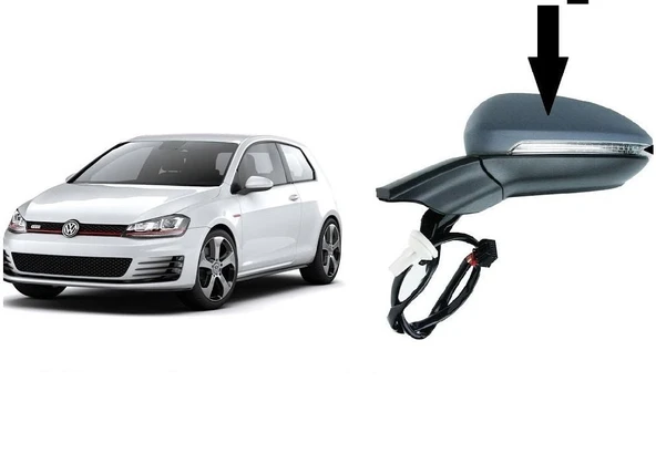 AUTOGP Vw golf 7 7.5 dış dikiz aynası katlanır ısıtmalı motorlu - Resim 2