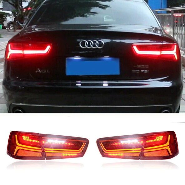 AUTOGP Audi a6 stop lambası ledli kırmızı facelift görünüm 2011 / 2015