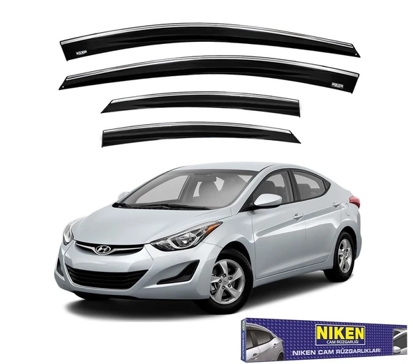 NİKEN Hyundai elantra cam rüzgarlığı kromlu 2011 / 2016 niken