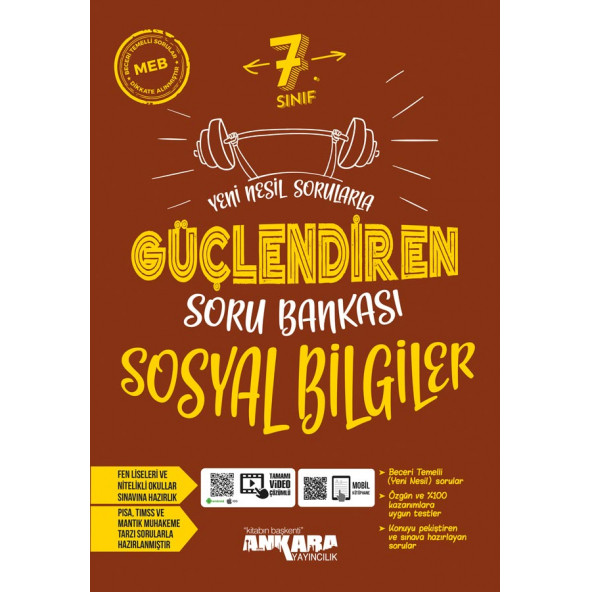 Ankara Yayıncılık 7. Sınıf Sosyal Bilgiler Güçlendiren Soru Bankası