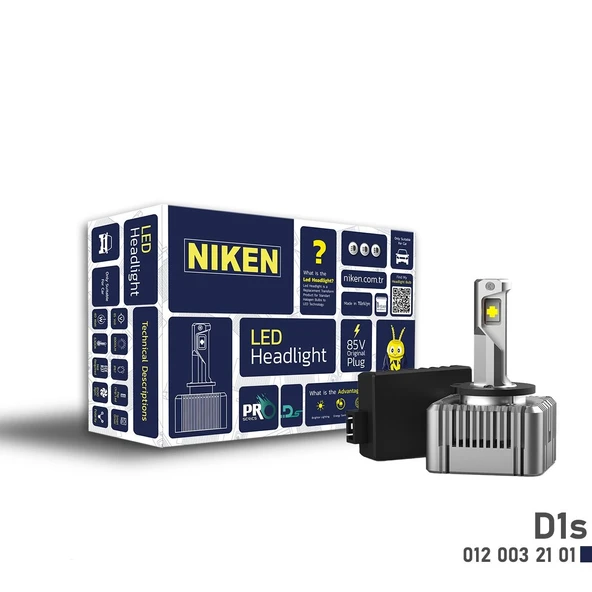 NİKEN D1s led xenon far aydınlatma seti şimşek etkili niken pro 7500lm 2 adet